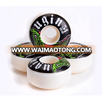 Free Style 54mm 100a Pneumatic Custom Skateboard Wheels