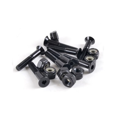 black 29mm skateboard accessories part hardware bolts screws