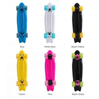 wholesale cheap 22 inch plastic mini cruiser complete skateboard for kids