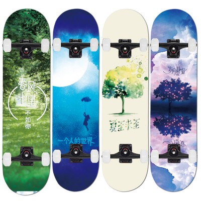 wholesale design your own custom maple wood professional skate board complete skateboards